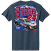 William Byron 2025 Liberty Flames 2-Spot T-Shirt Blue #24 NASCAR