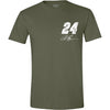 William Byron 2025 Military Green #24 Flag T-Shirt NASCAR