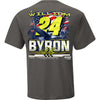William Byron 2025 Axalta Patriotic Eagle 2-Spot T-Shirt Gray #24 NASCAR