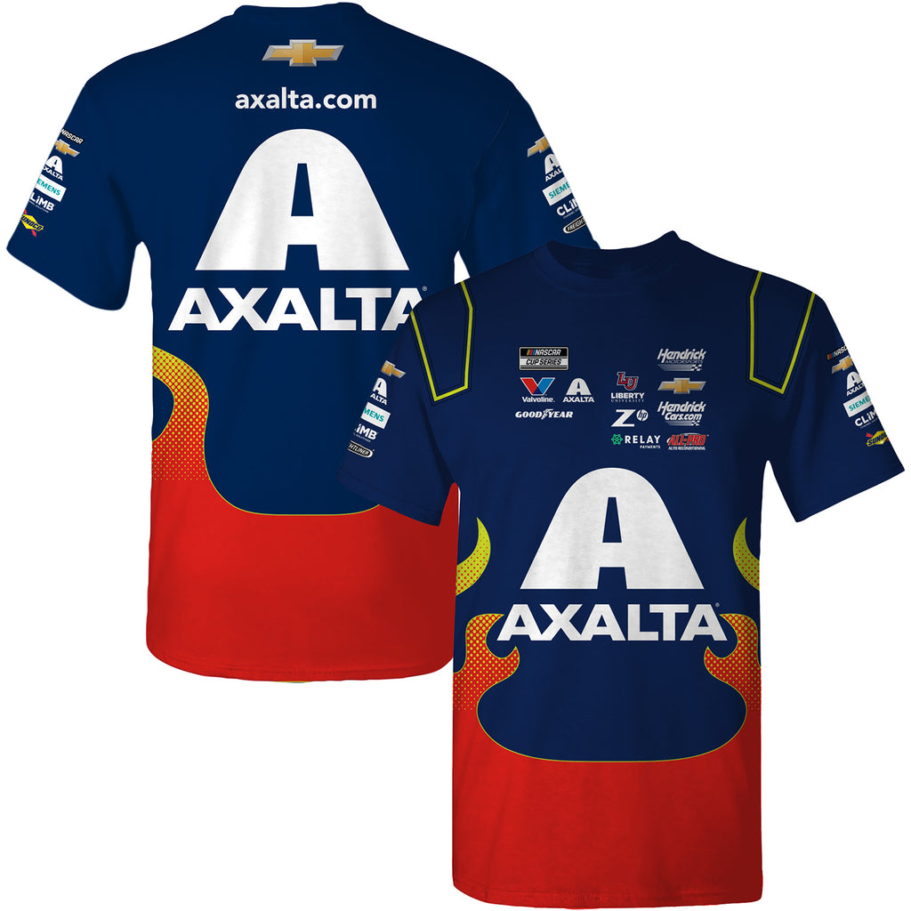 William Byron 2025 Axalta Sublimated Uniform Pit Crew T-Shirt #24 NASCAR