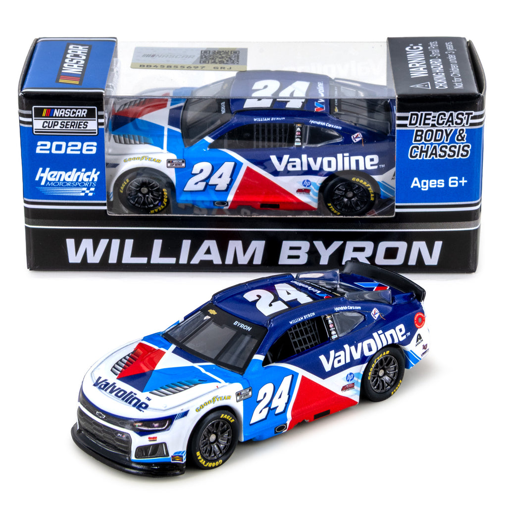 William Byron Valvoline 1:64 2026 Diecast Car #24 NASCAR