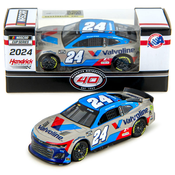 William Byron Valvoline 1:64 Standard 2024 Diecast Car #24 NASCAR