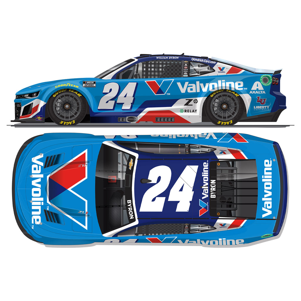 William Byron Valvoline 1:64 Standard 2025 Diecast Car #24 NASCAR