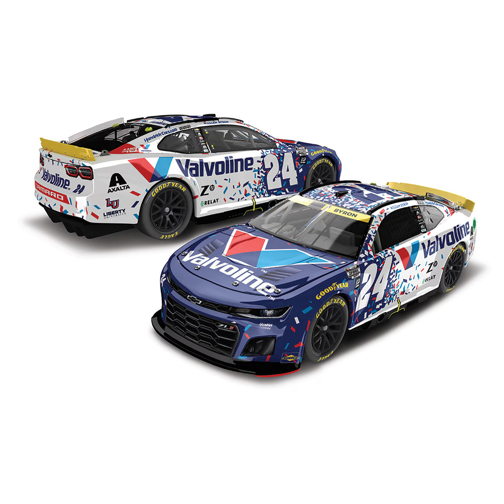 William Byron ELITE Valvoline Roval 1:24 2024 Diecast Car #24 NASCAR