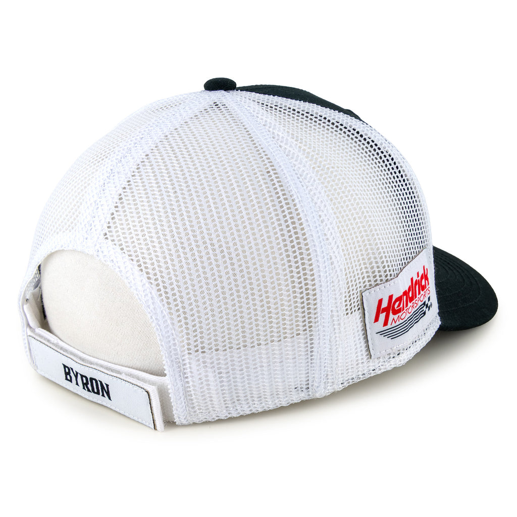 William Byron 2026 Big Number #24 Mesh NASCAR Hat Exclusive Black/White