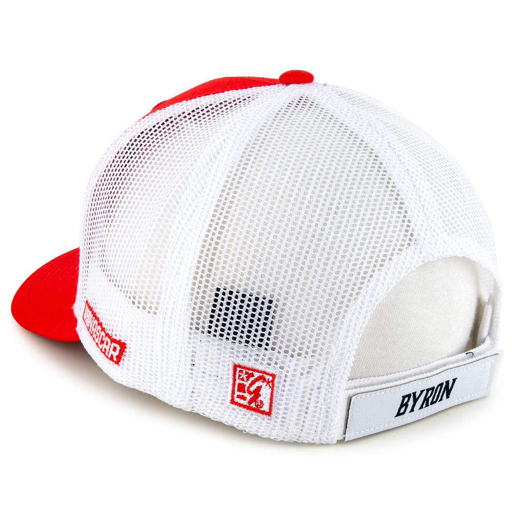William Byron 2026 Big Number #24 Mesh NASCAR Hat Exclusive Red/White
