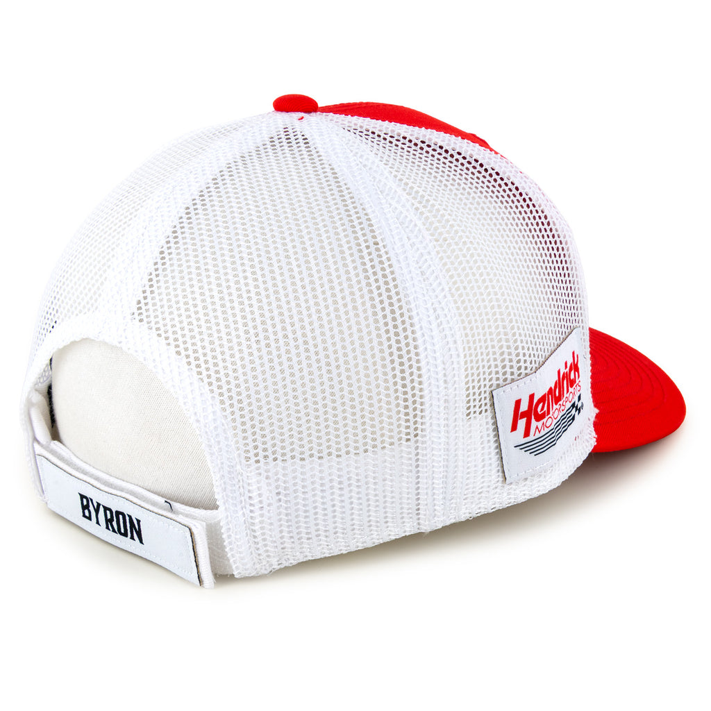 William Byron 2026 Big Number #24 Mesh NASCAR Hat Exclusive Red/White