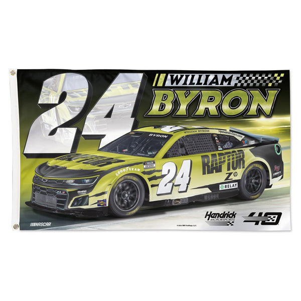 William Byron 2024 Raptor Car NASCAR 3x5 Flag #24