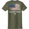 William Byron 2026 Military Green #24 Born in the USA T-Shirt NASCAR