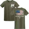 William Byron 2026 Military Green #24 Born in the USA T-Shirt NASCAR