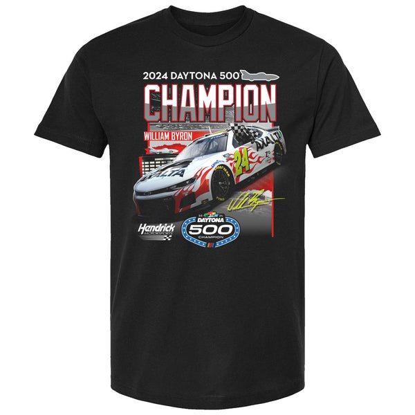 William Byron 2024 Daytona 500 Champion Race Win T-Shirt Axalta #24 NASCAR