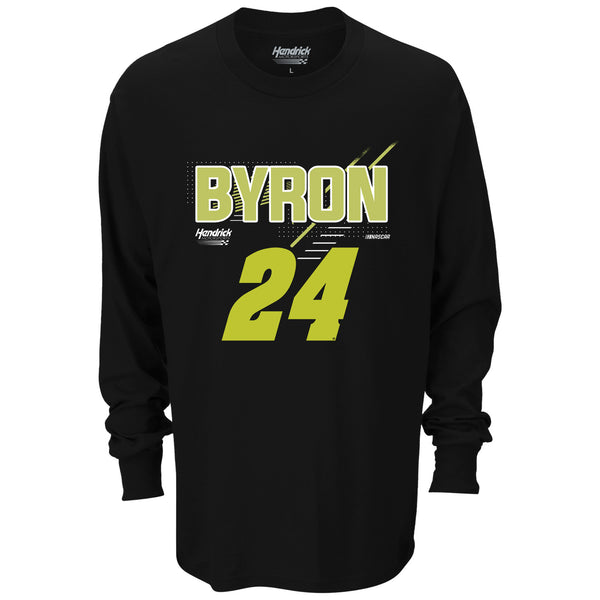 William Byron 2024 Long Sleeve Name and #24 T-Shirt - Exclusive