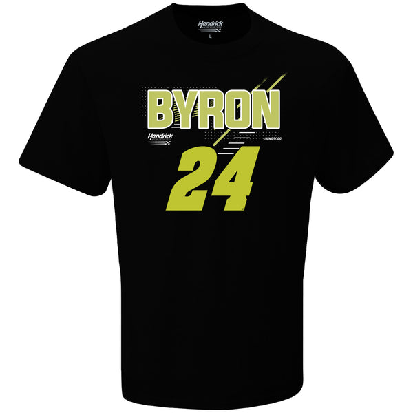 William Byron 2024 Name and #24 T-Shirt Black NASCAR