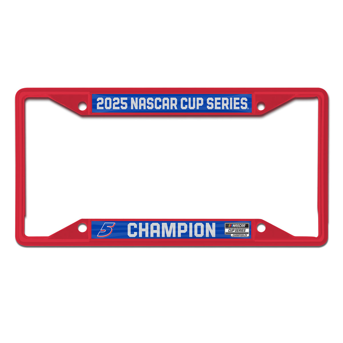 Kyle Larson 2025 NASCAR 2X Champion Metal License Plate Frameโ RacingUSA