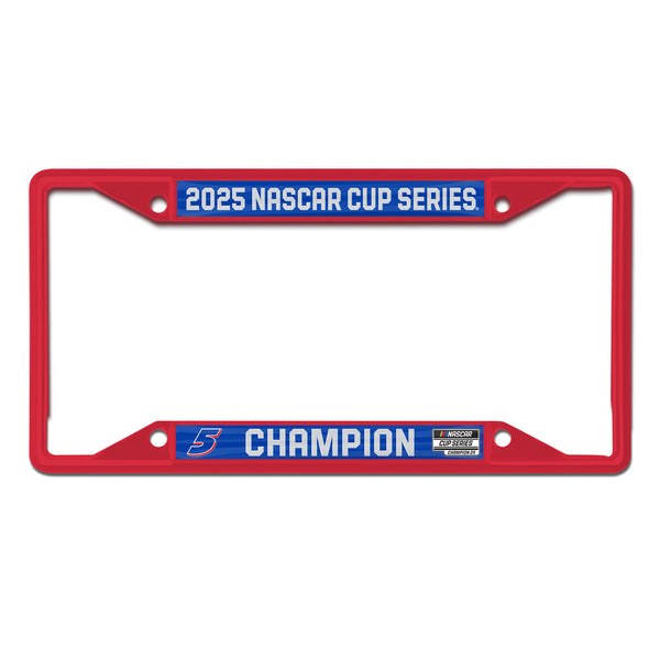 Kyle Larson 2025 NASCAR Cup Series Champion Metal License Plate Frame