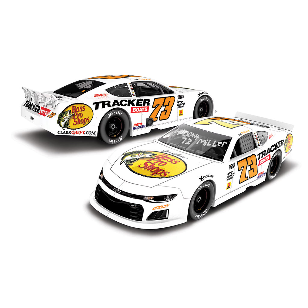 Wyatt Miller Autographed Bass Pro Shops #73 Late Model 1:24 Standard 2026 Diecast Car 