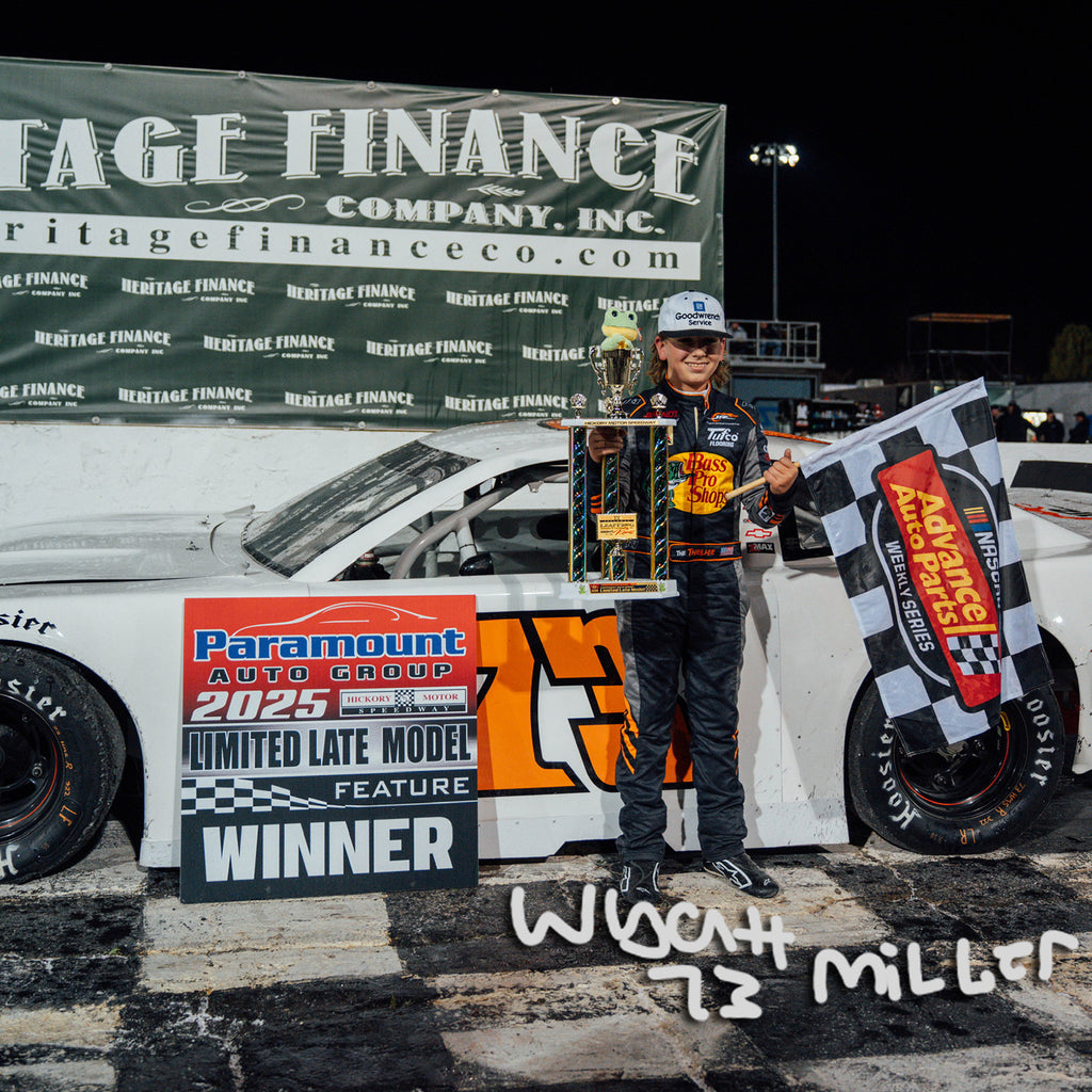 Wyatt Miller Autographed Hickory 1st Asphalt Stock Car Race Win Late Model 1:24 Standard 2025 Diecast Car