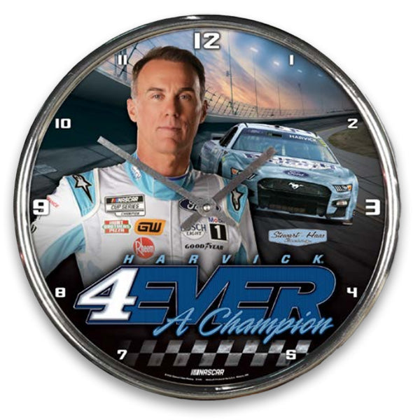 Kevin Harvick 2023 4EVER A Champion Wall Clock #4 NASCAR