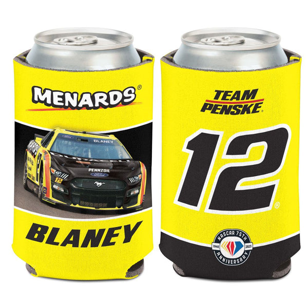Ryan Blaney 2023 Menards #12 Can Hugger 12oz Cooler NASCAR