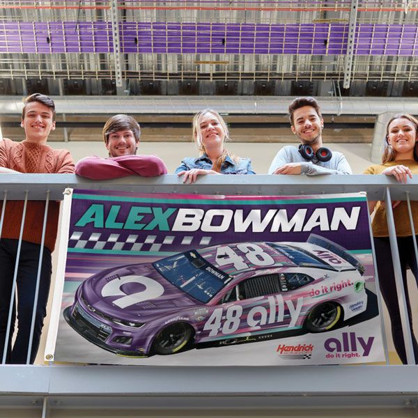 Alex Bowman 2023 Ally Two-Sided NASCAR 3x5 Flag #48 NASCAR
