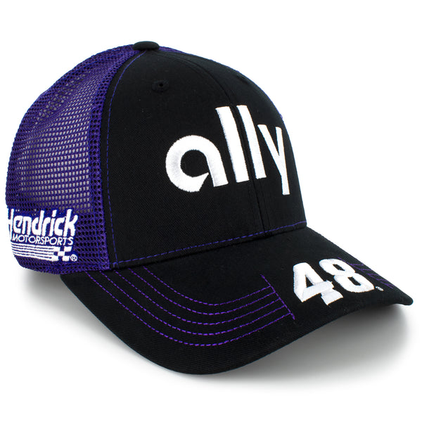 Alex Bowman Victory Lane Ally Sponsor Team Mesh NASCAR #48 Hat Purple
