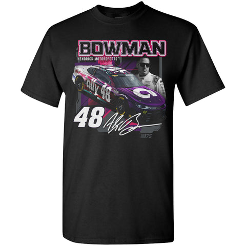 Alex Bowman 2023 Ally Draft T-Shirt Black #48 NASCAR