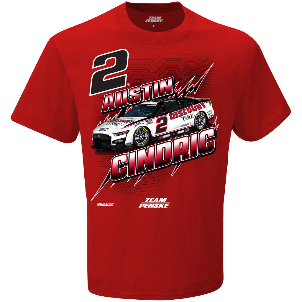 Austin Cindric 2022 Next Gen Discount Tire T-Shirt Red #2 NASCAR