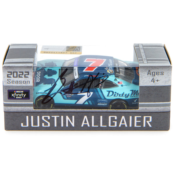 Brett Griffin Autographed Door Bumper Clear Podcast Justin Allgaier Dover 1:64 Standard 2022 Diecast Car #7 NASCAR