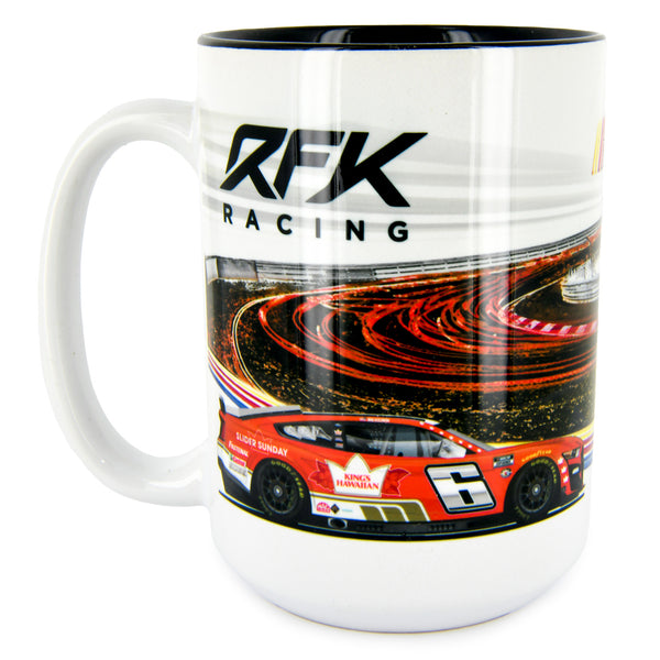Brad Keselowski 2023 King's Hawaiian Coffee Mug 15oz With Color Interior #6 NASCAR