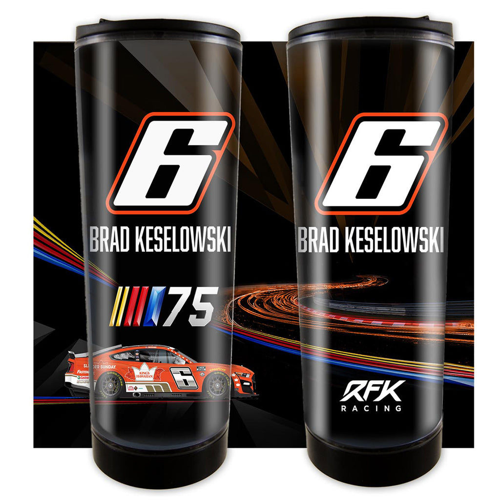 Brad Keselowski 2023 Plastic 14oz Tumbler Travel Mug #6 NASCAR