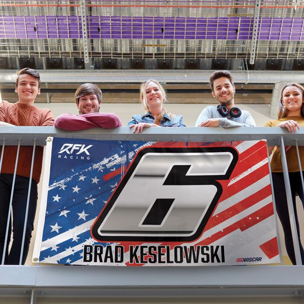Brad Keselowski 2023 Patriotic #6 NASCAR 3x5 Flag