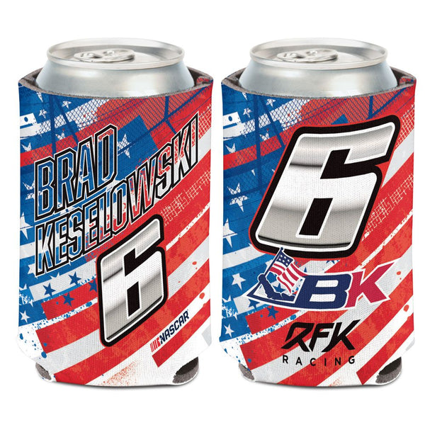 Brad Keselowski 2023 Patriotic #6 Can Hugger 12oz Cooler NASCAR