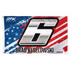 Brad Keselowski 2023 Patriotic #6 NASCAR 3x5 Flag 