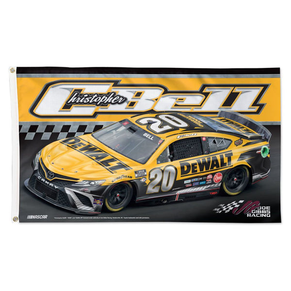 Christopher Bell 2023 DeWalt #20 NASCAR 3x5 Flag