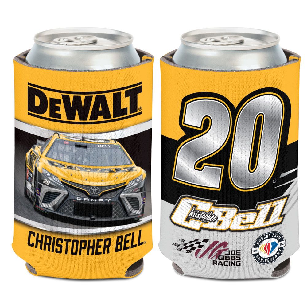 Christopher Bell 2023 DeWalt #20 Can Hugger 12oz Cooler NASCAR