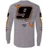 Chase Elliott 2023 Long Sleeve Black 4-Spot Xtreme #9 T-Shirt NASCAR
