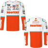 Chase Elliott 2022 Long Sleeve Hooters Sublimated Uniform Pit Crew T-Shirt White #9 NASCAR