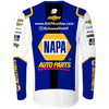 Chase Elliott 2022 Long Sleeve NAPA Sublimated Uniform Pit Crew T-Shirt White NAPA #9 NASCAR