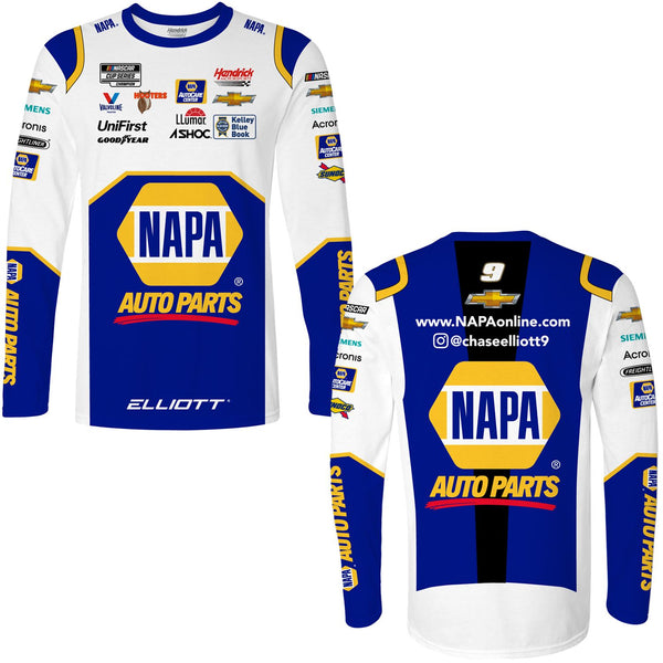 Chase Elliott #9 2023 Napa Youth Sublimated Uniform T-Shirt - Large