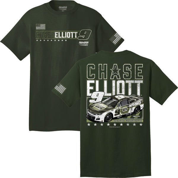 Checkered Flag Sports Chase Elliott Youth 2023 Napa Sublimated Uniform Pit Crew T-Shirt White