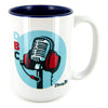 Door Bumper Clear Podcast Logo Coffee Mug - 15oz Dirty Mo Media DBC