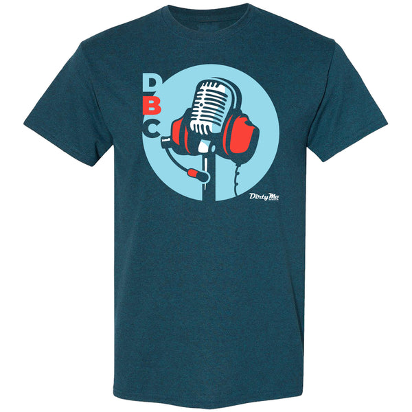 Door Bumper Clear Podcast Logo T-Shirt Blue