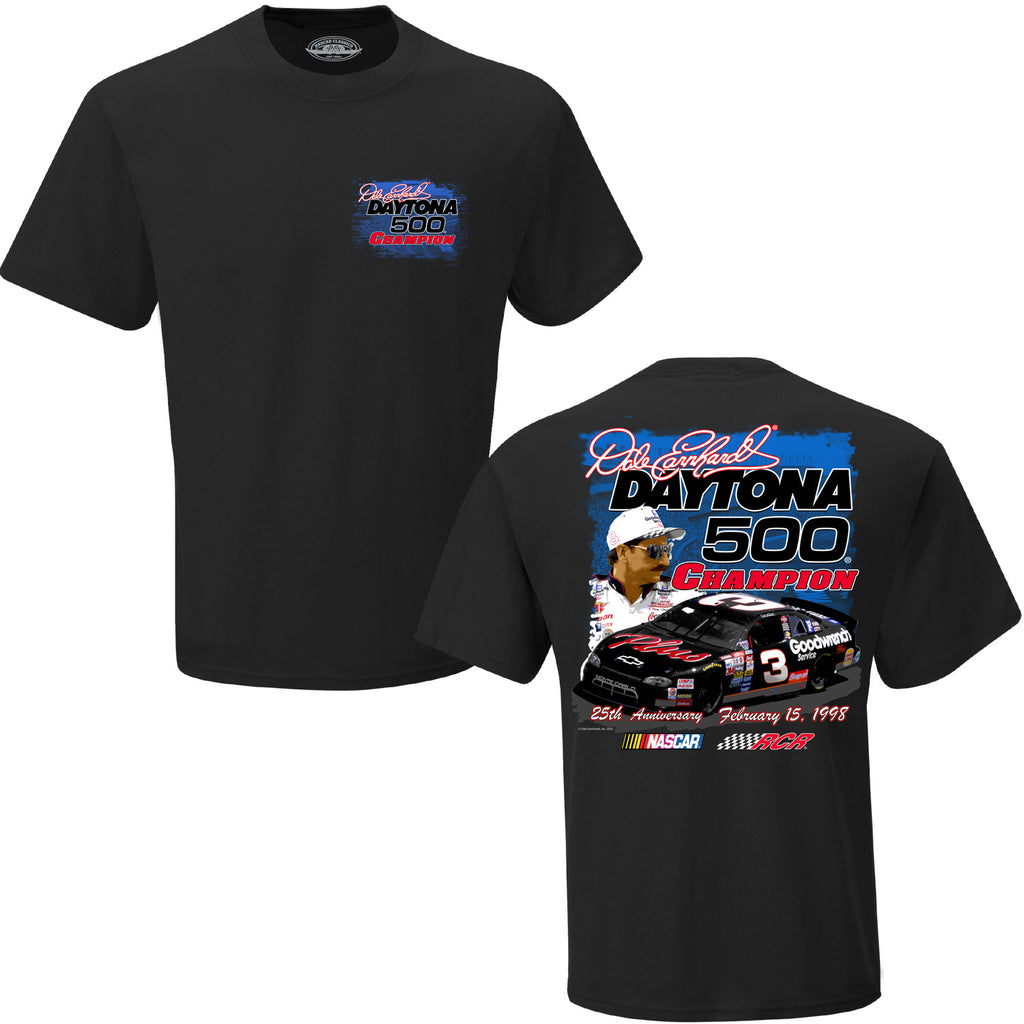 Dale Earnhardt Daytona 500 Win 25th Anniversary T-Shirt Black #3 NASCAR