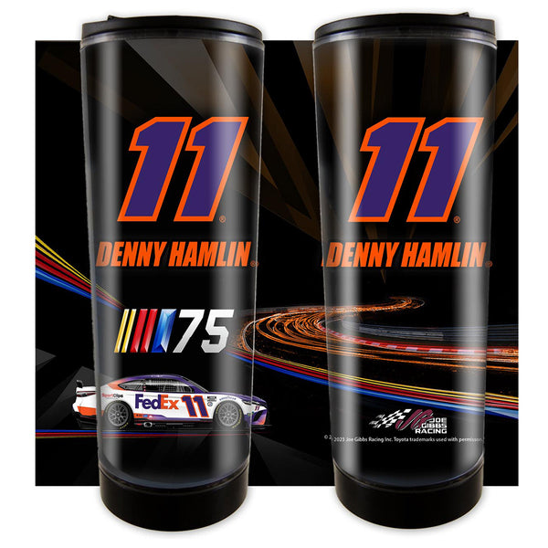 Denny Hamlin 2023 Plastic 14oz Tumbler Travel Mug #11 NASCAR