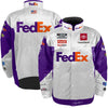 Denny Hamlin 2023 FedEx Uniform Pit Jacket White #11 NASCAR