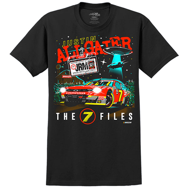 Justin Allgaier 2023 Brandt "The 7 Files" T-Shirt Black NASCAR
