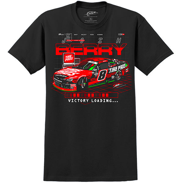 Josh Berry 2022 Victory Loading Tire Pros Paint Scheme Car T-Shirt Black #8 NASCAR