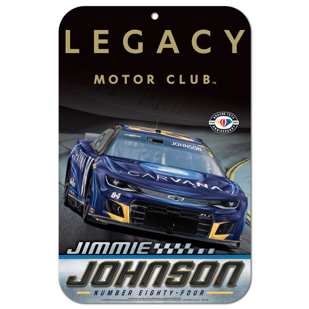 Jimmie Johnson 2023 Carvana #84 11x17 Plastic Sign NASCAR