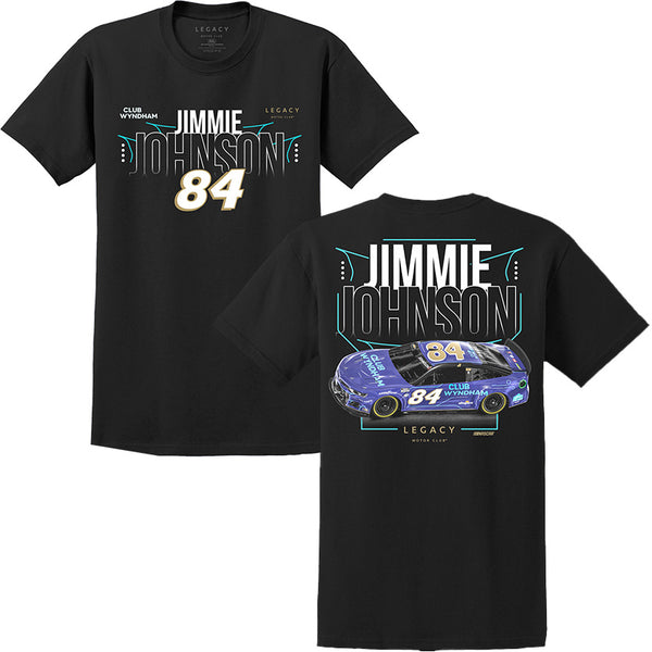 Jimmie Johnson 2023 Club Wyndham 2-Spot #84 T-Shirt Black NASCAR