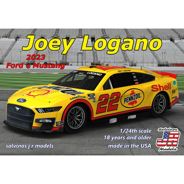 Joey Logano 2023 Shell Pennzoil 1:24 Adult Model Car Kit #22 NASCAR